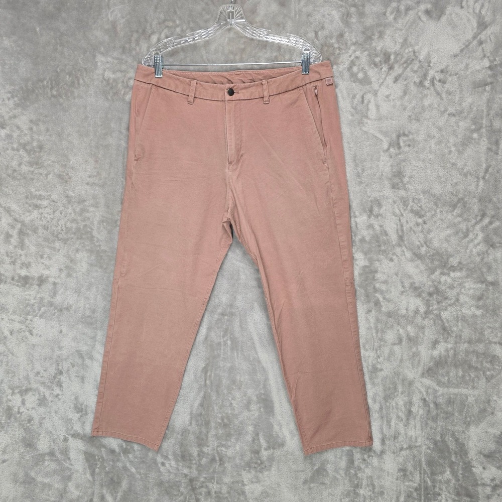 Lululemon Commission Pant Men 36 Clay Tech Canvas Slim Straight LM5ACNS Gorpcore